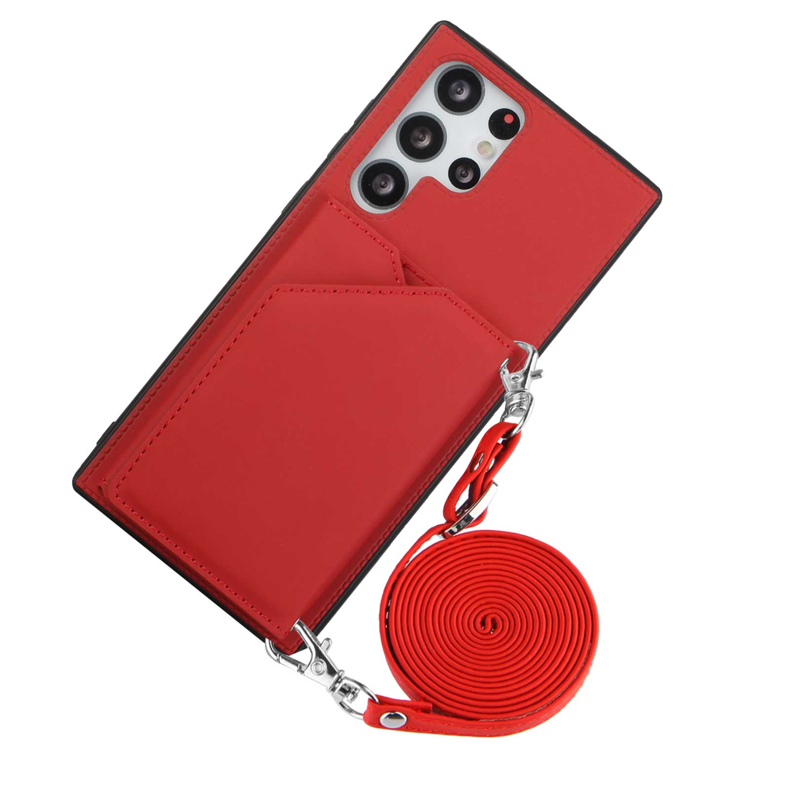 YB-1 Series Phone Cover for Samsung Galaxy S23 Ultra Card Holder Kickstand Skin-touch PU Leather Phone Case Shoulder Bag YB-1 Series Phone Cover for Samsung Galaxy S23 Ultra Card Holder Kickstand Skin-touch PU Leather Phone Case Shoulder Bag